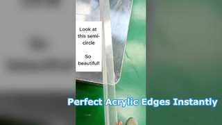 Làm thế nào để bạn có được lớp hoàn thiện hoàn hảo trên các cạnh acrylic cong?#acrylic #processing #machine #equipment