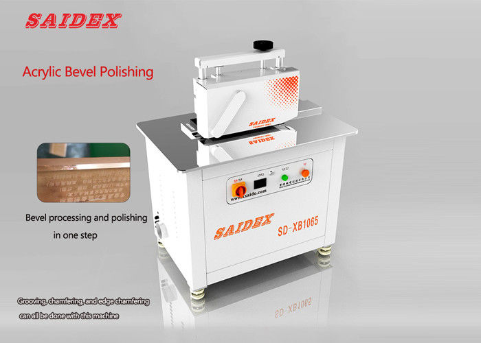 Acrylic Edge Polisher Miter 45 độ Bevel chế độ xử lý thức ăn tự động Voltage 220v