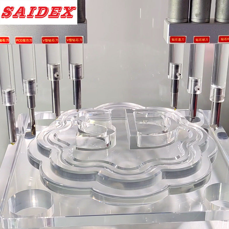 Dụng cụ cắt phay CNC thực tế cho ngành công nghiệp, dụng cụ vát mép CNC Acrylic cho cắt tốc độ cao Acrylic