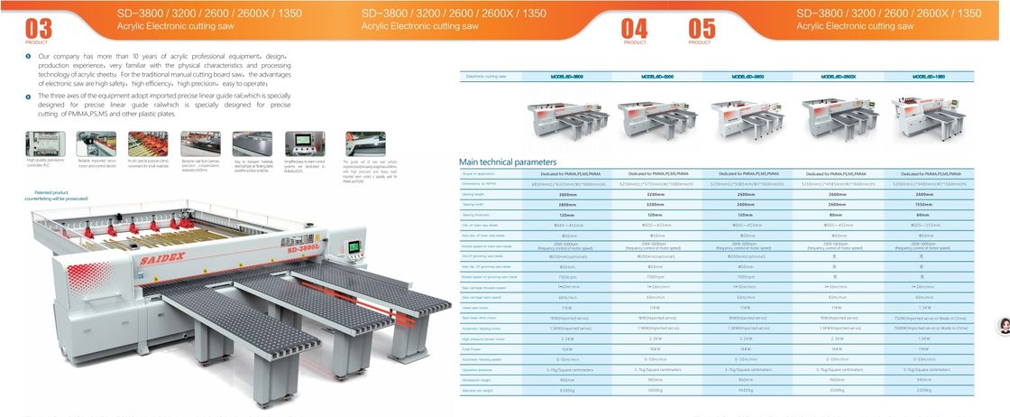 Máy cắt tấm nhựa tự động / Thiết bị cắt cho HDPE, PP, PVC, PVDF, Pph, Nylon và gỗ / CNC