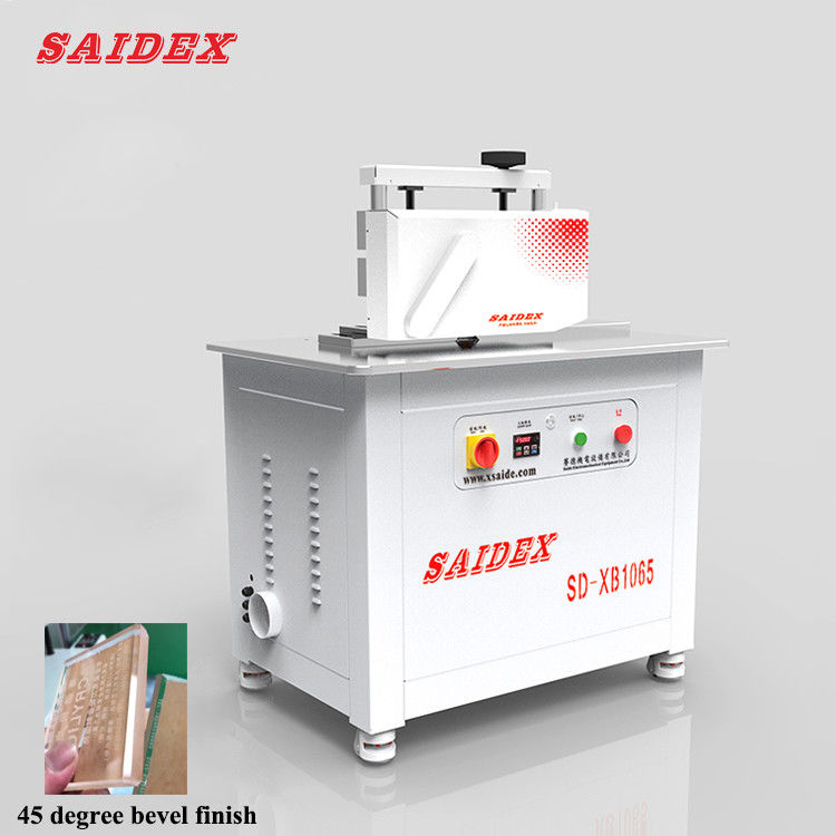 Nhận được cạnh hoàn hảo đánh bóng với Acrylic cạnh đánh bóng máy Máy Máy trọng lượng 250kg 45 độ Beveled cạnh đánh bóng