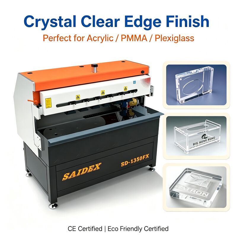 Máy đánh bóng PMMA acrylic công suất 0-2m / phút tốc độ cao 3,5kw với vùng làm việc 1350mm